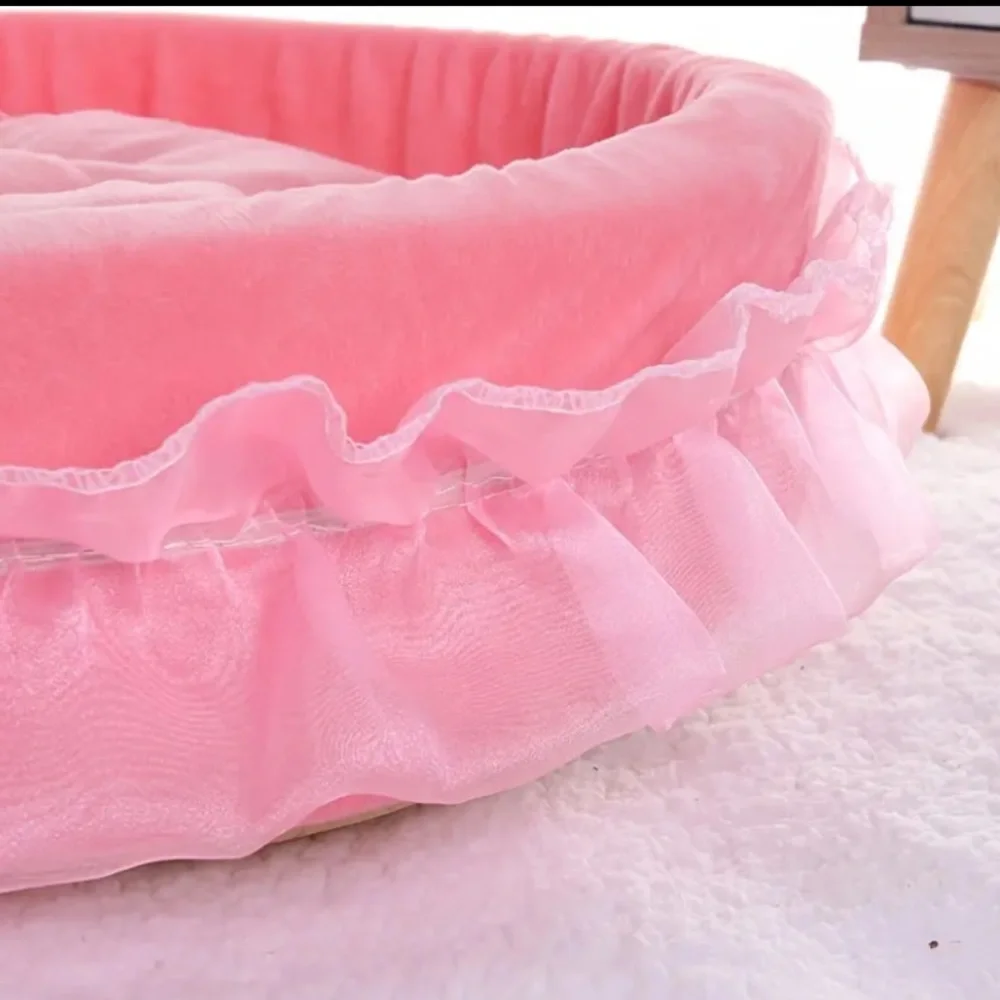 {NEW} Cozy Lodge Style Bed for Puppies & Kittens Purple